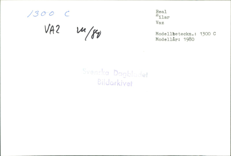 Soviet Car, VAZ 1300 C, Model 1980. - Vintage Photograph