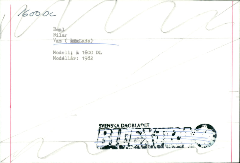 Soviet Car, Lada 1600 DL, Model 1982. - Vintage Photograph