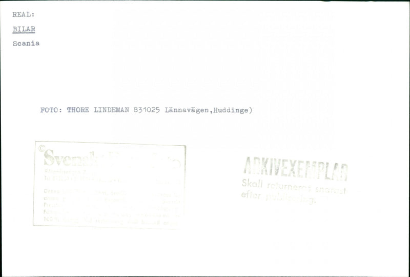 Scania Truck - Vintage Photograph