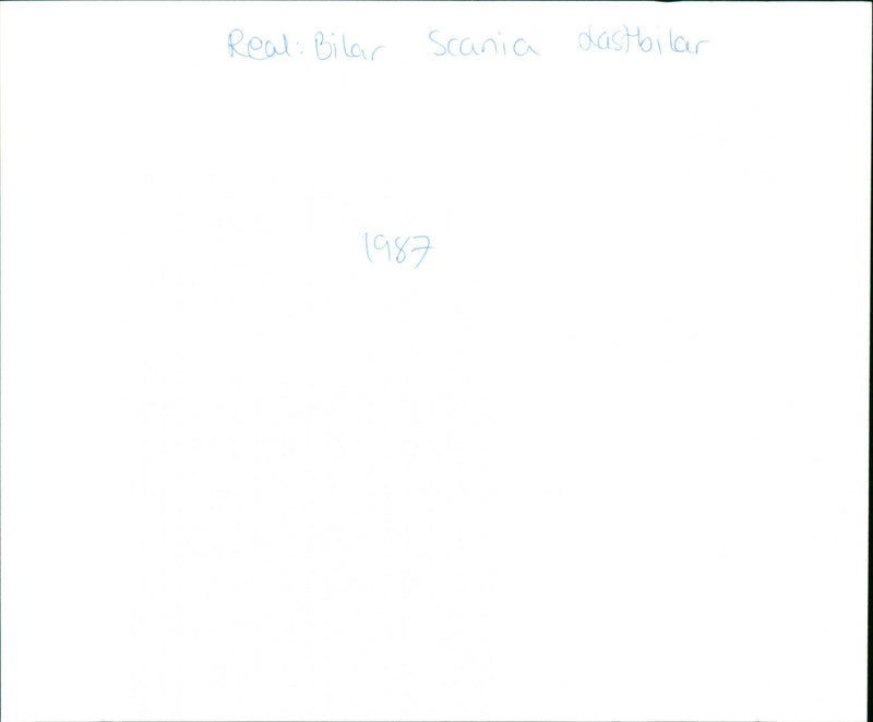 Scania Truck Instrument Panel - Vintage Photograph