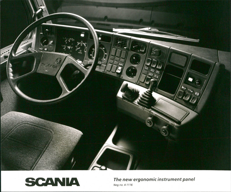Scania Truck Instrument Panel - Vintage Photograph
