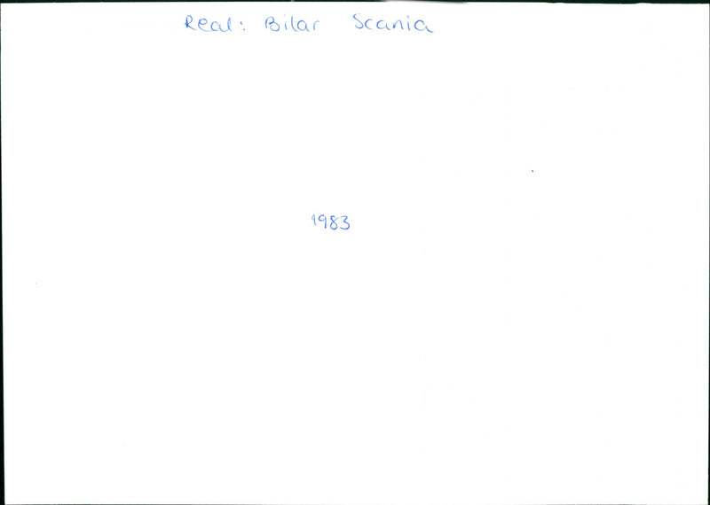 Scania 142 - Vintage Photograph