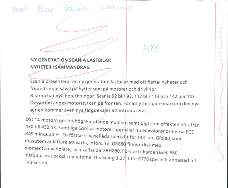 Scania R 143 MA 4x2 - Vintage Photograph