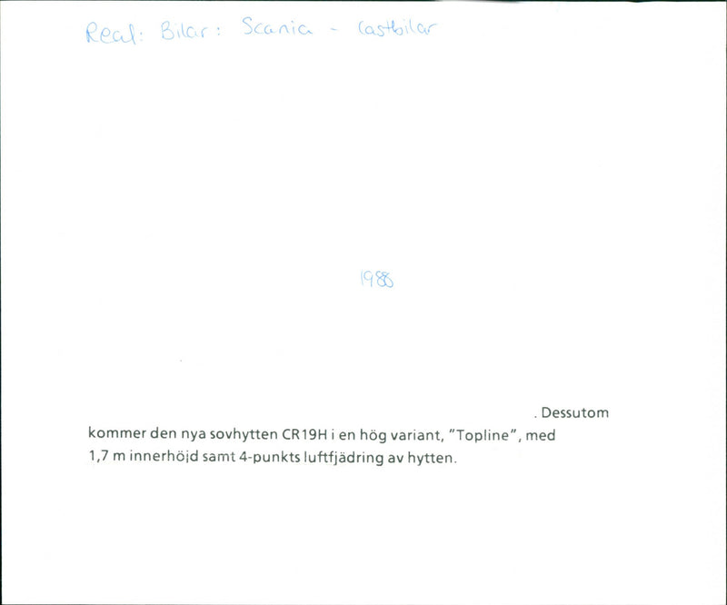 Scania R113 MA 4x2 "Topline" - Vintage Photograph