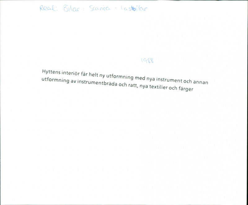 Scania Instrument Panel - Vintage Photograph