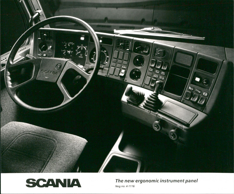Scania Instrument Panel - Vintage Photograph