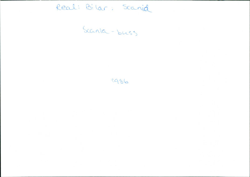 Scania Bus - Vintage Photograph