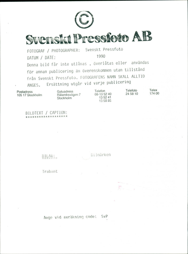 Trabant Cars - Vintage Photograph