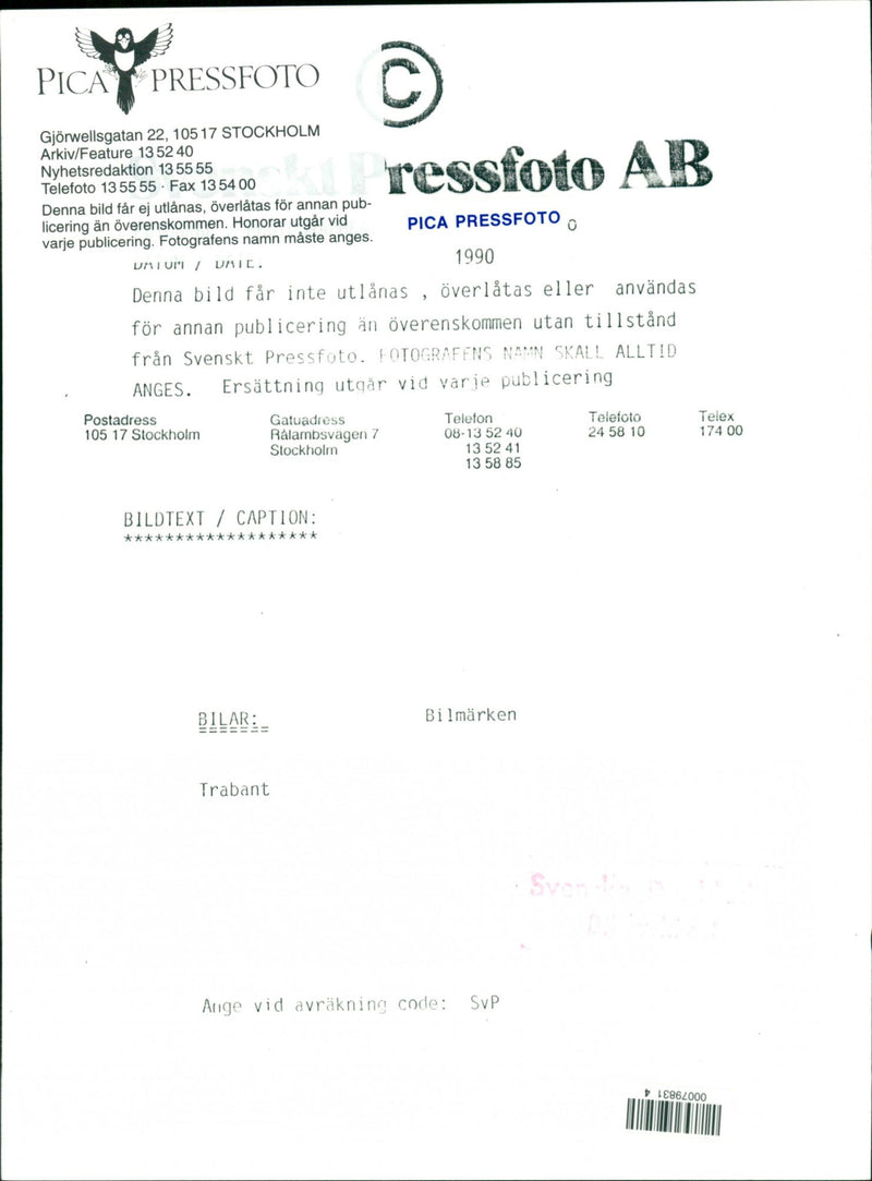 Trabant Cars - Vintage Photograph