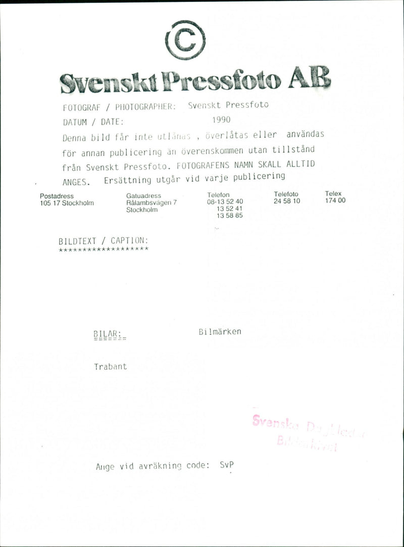 Trabant Cars - Vintage Photograph