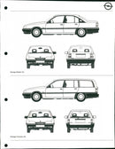 The cars: Opel Omega Sedan GL and Caravan Gl - Vintage Photograph