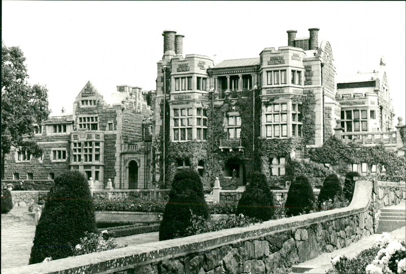 Tjolöholm Castle is a country house. - Vintage Photograph