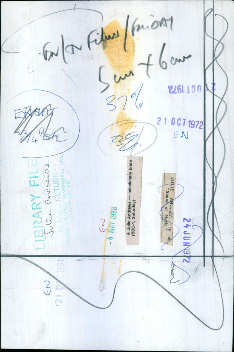 Julie Andrews in "Sound of Music" - Vintage Photograph