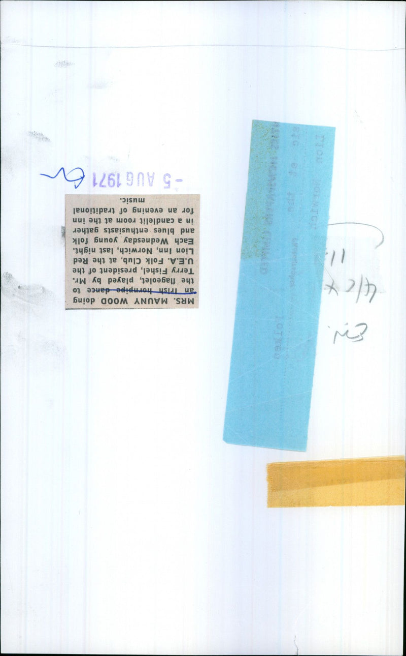 1971 SERIES PLAYED MUSIC PRESIDENT DIED - Vintage Photograph