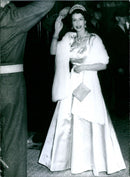 H.M. Queen Elizabeth II waving to Auckland crowd - Vintage Photograph
