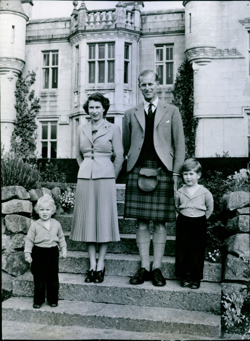 The British royal family at Balmoral photographed by Studio Lisa 1953