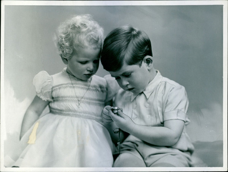 Prince Charles and Princess Anne - Vintage Photograph