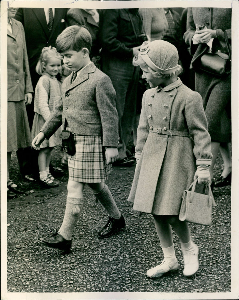 Prince Charles and Princess Anne - Vintage Photograph