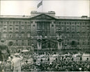 Queen Elizabeth Elizabeth II left Buckingham Palace on her way to Westminster Abbey - Vintage Photograph