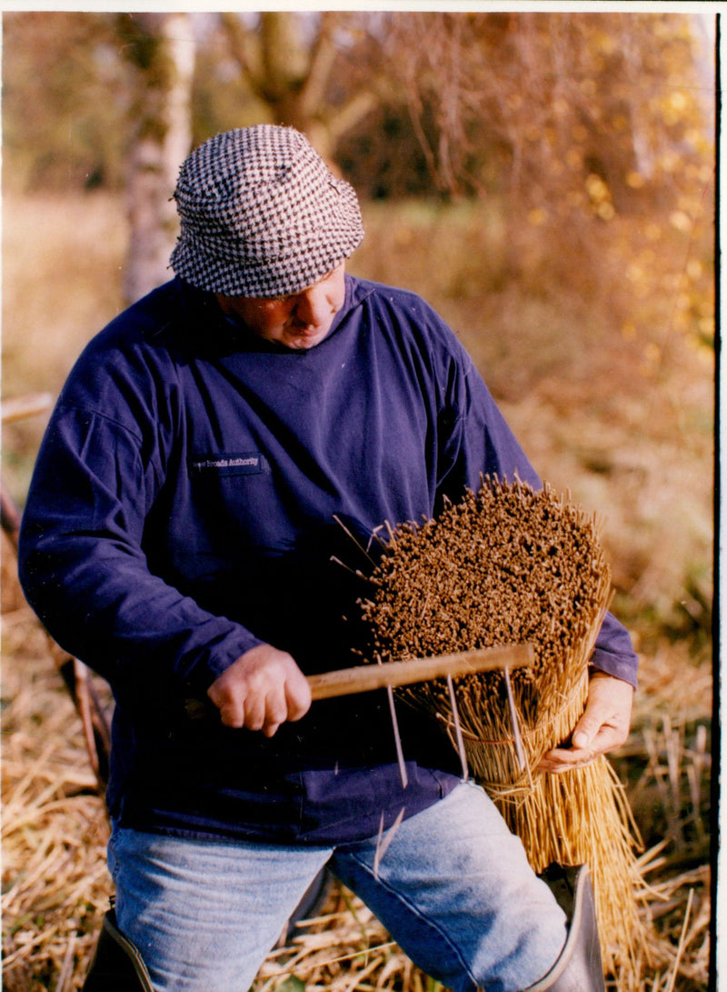 Eric Edward at How Hill Nature Reserve - Vintage Photograph