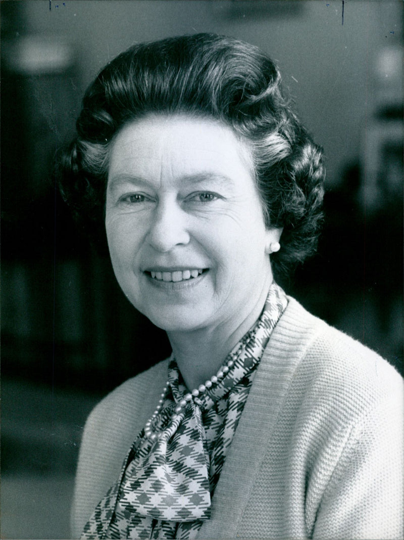 Portrait of Queen Elizabeth II taken at Sandringham House - Vintage Photograph