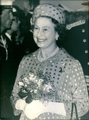 Queen Elizabeth during a visit to the Royal Tournament at Earl's Court, London - Vintage Photograph