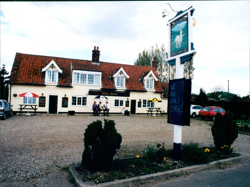 The White Horse at Ashwellthorpe - Vintage Photograph