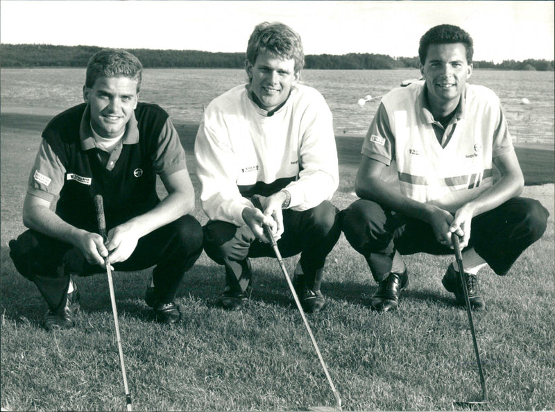 Team Volvo, Swedish golf - Vintage Photograph