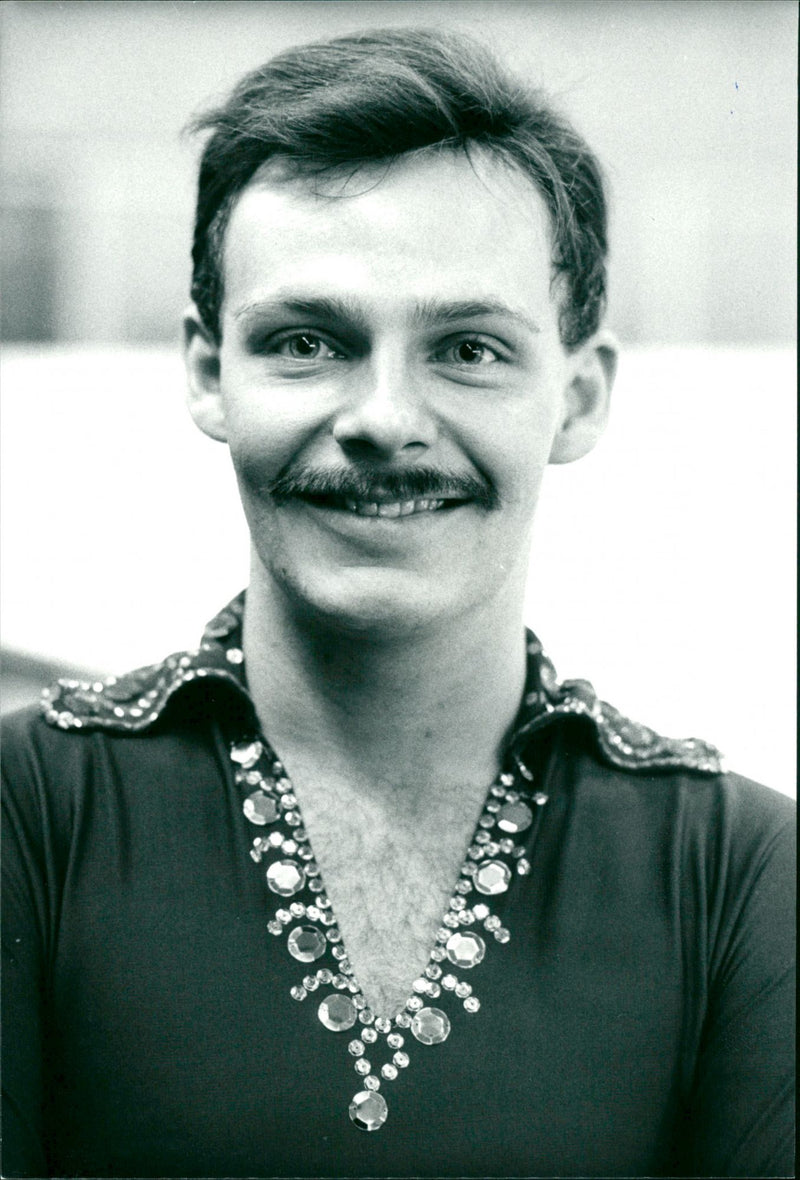 Figure Skater Thomas Svedberg. - Vintage Photograph