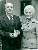 Harry Rust and his, wife Connie. - Vintage Photograph