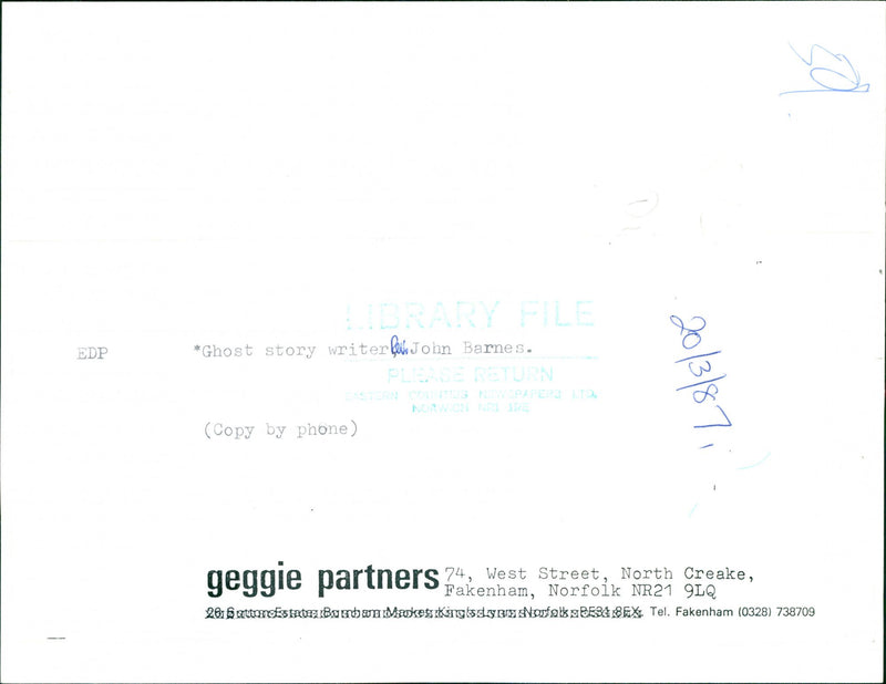 JOHN WRITER - Vintage Photograph