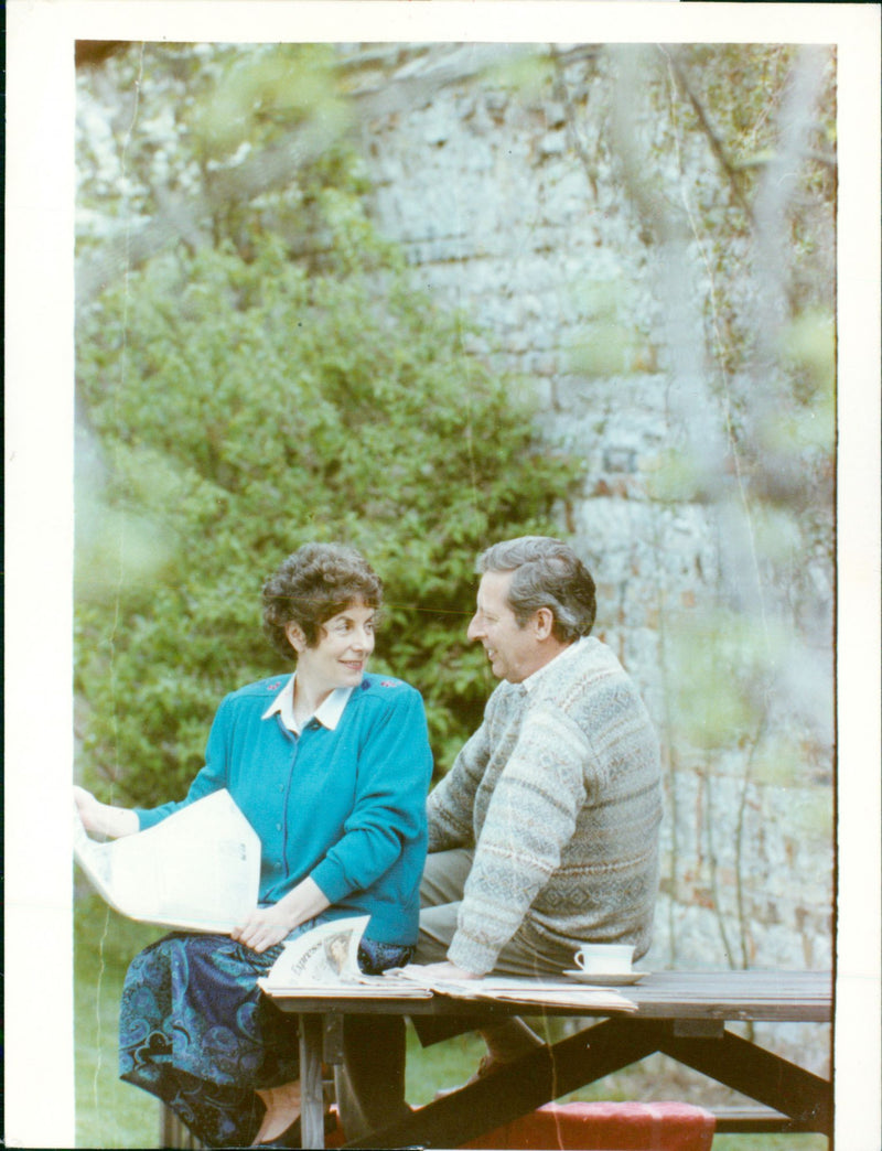 Gillian Shephard and her husband, Tom. - Vintage Photograph