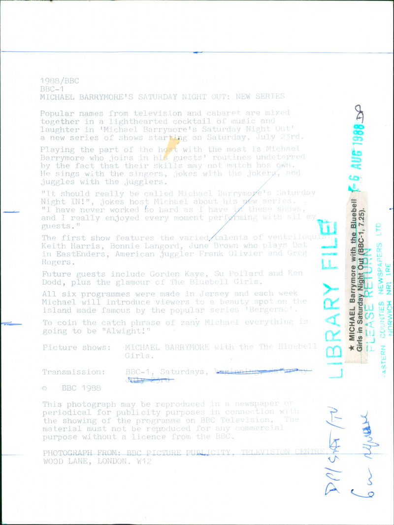 SERIES AMERICAN MUSIC TOGETHER TELEVISION - Vintage Photograph