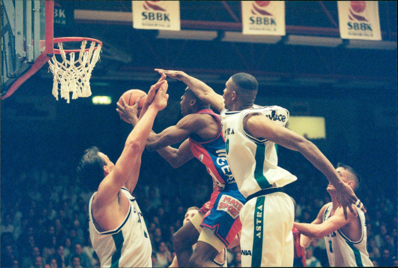 Different Situations in Basketball - Vintage Photograph