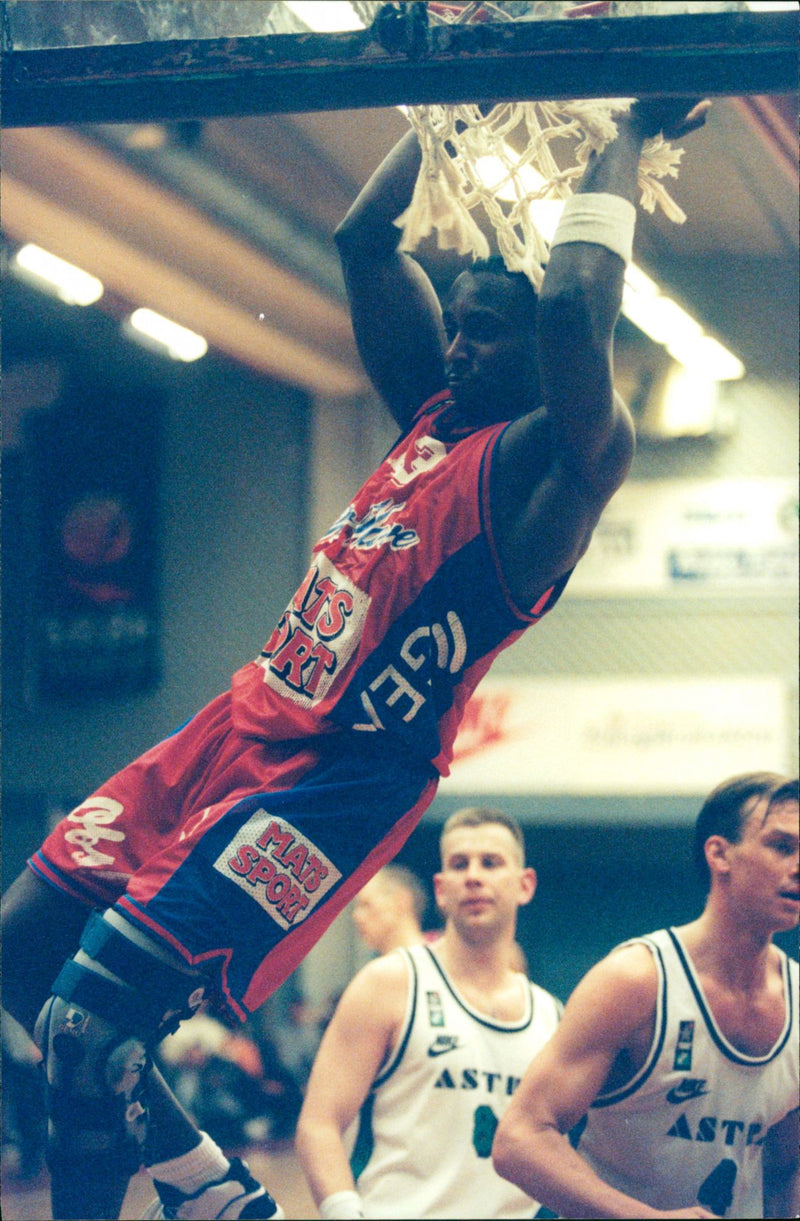 Basketball final: New Wawe - Södertälje - Vintage Photograph