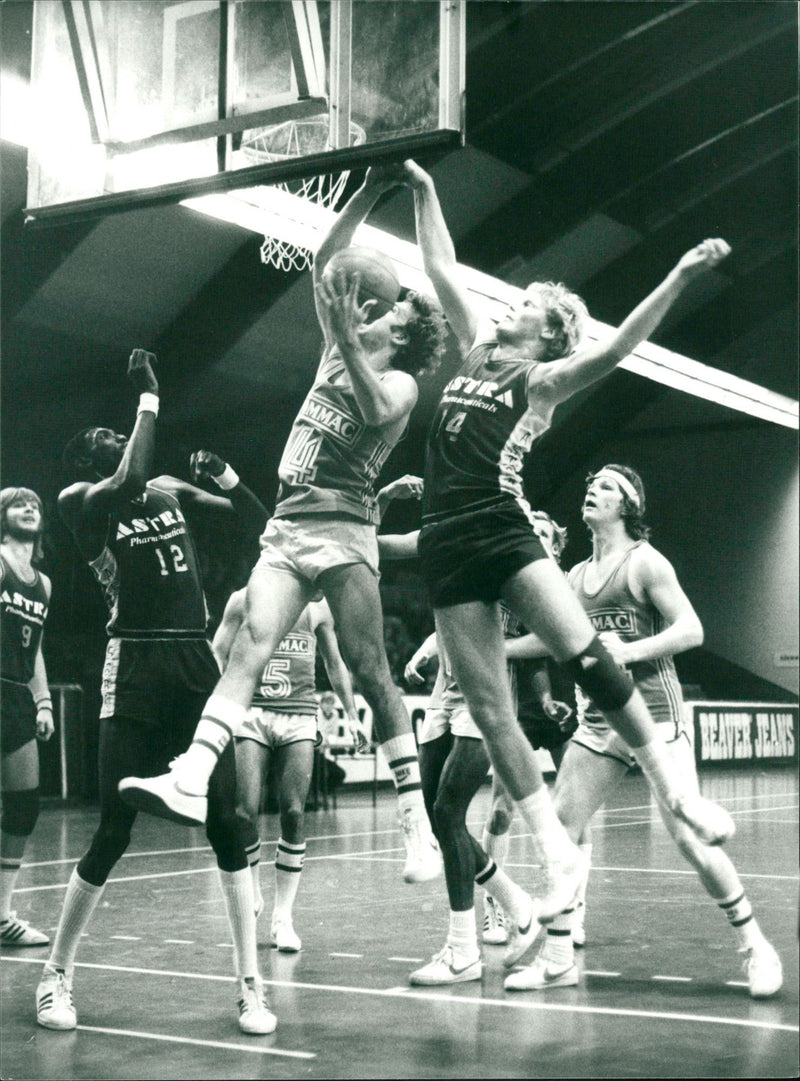 Different Situations in Basketball - Vintage Photograph