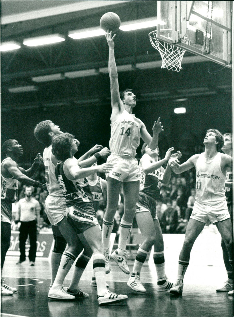 Different Situations in Basketball - Vintage Photograph