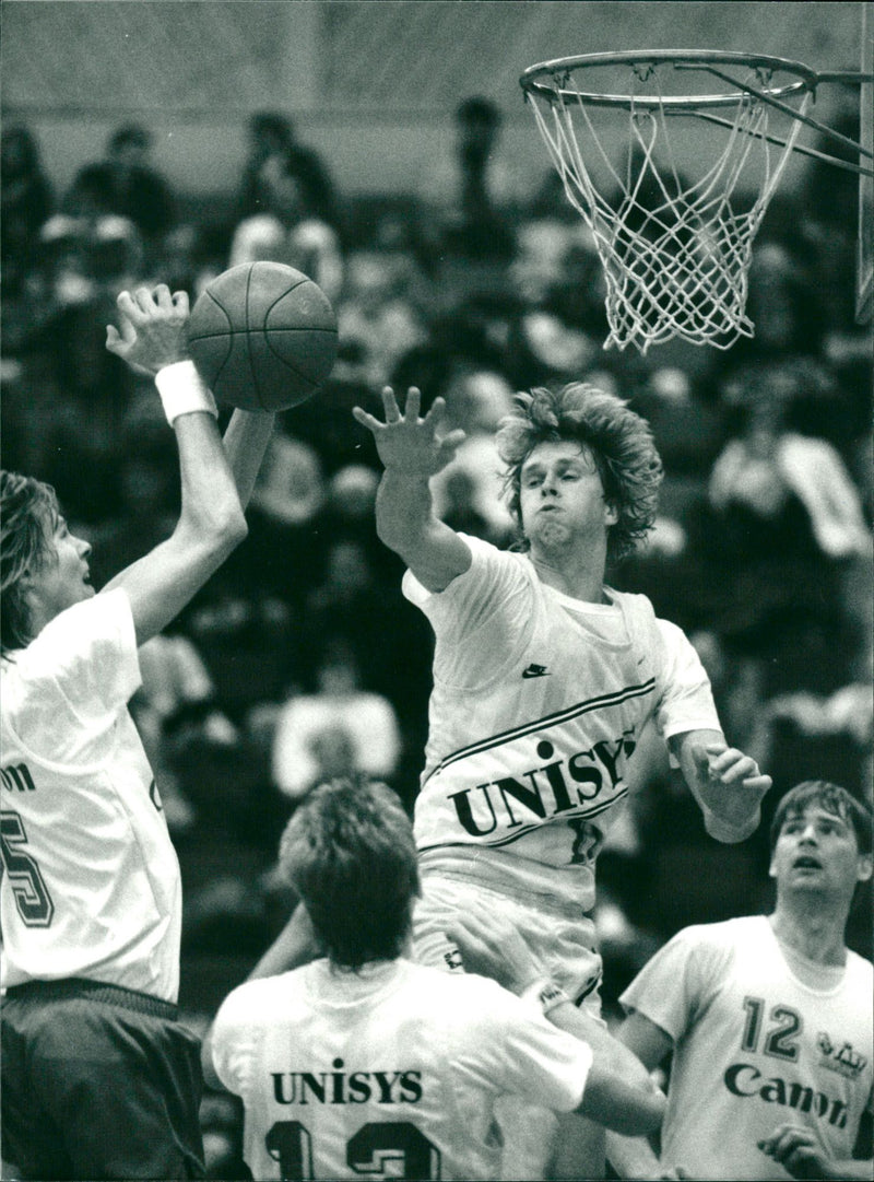 Different Situations in Basketball - Täby vs. Solna - Vintage Photograph