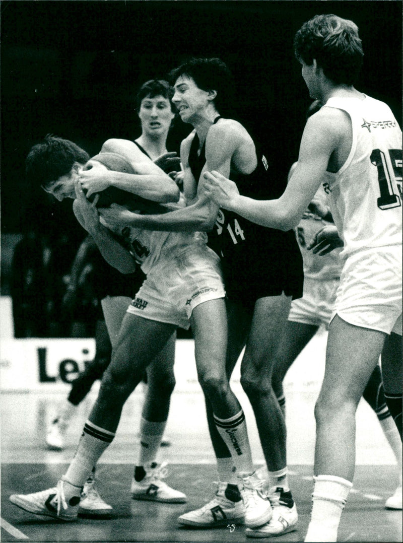 Different Situations in Basketball - Vintage Photograph