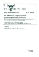 Elisabet Gustafson playes in  Curling, Winter Olympics in Nagano - Vintage Photograph