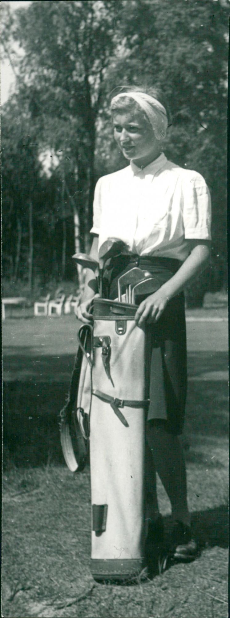 Golf Players. - Vintage Photograph