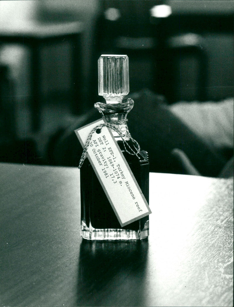 Oil from coniferous holes - Vintage Photograph