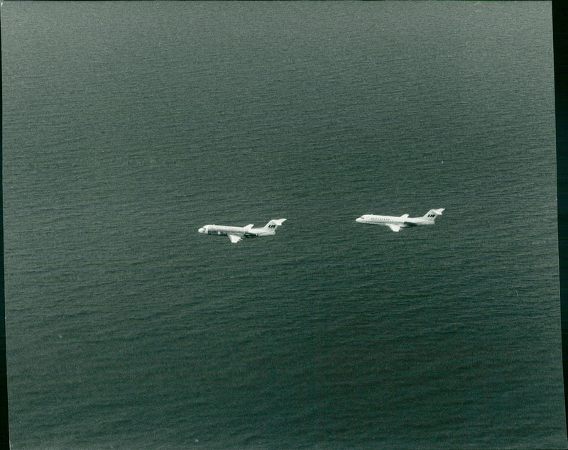 Linjeflyg, Swedish Domestic Airline. - Vintage Photograph
