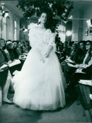 David and Elizabeth Emanuel make the dress Lady Diana Spencer - Vintage Photograph