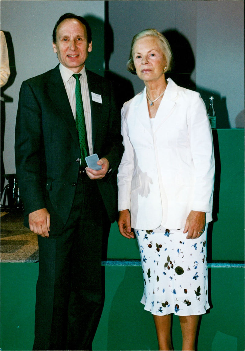 Derek Chilvers and the Duchess of Kent. - Vintage Photograph