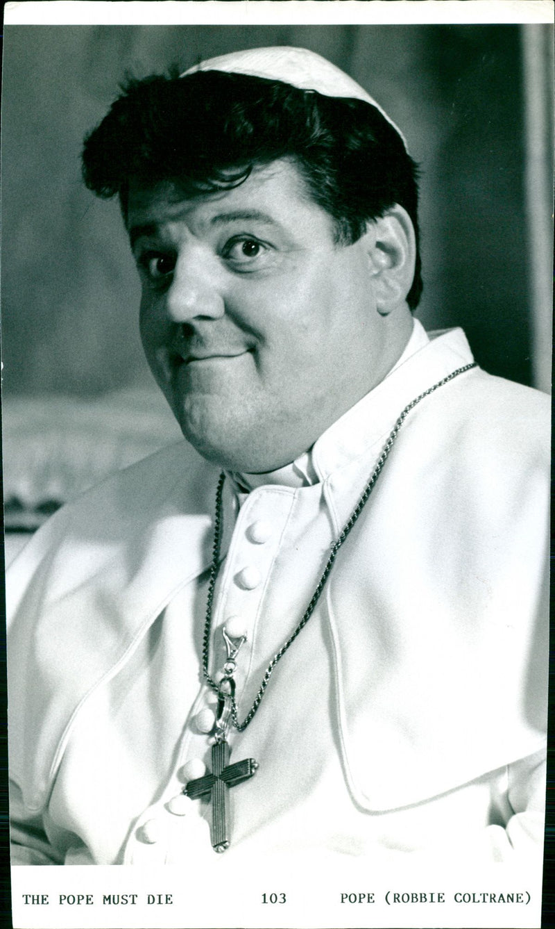 Robbie Coltrane in The Pope Must Die - Vintage Photograph