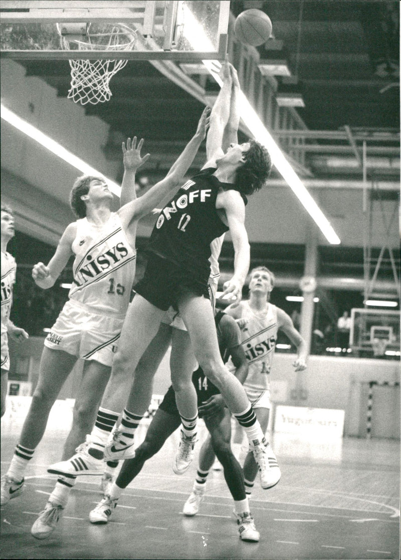 Roland Rahm, Swedish basketball player. - Vintage Photograph