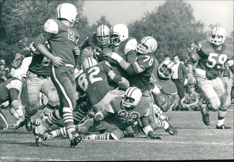 American Football Rugby - Vintage Photograph