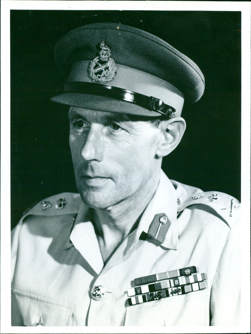 General Sir Michael Carver. - Vintage Photograph