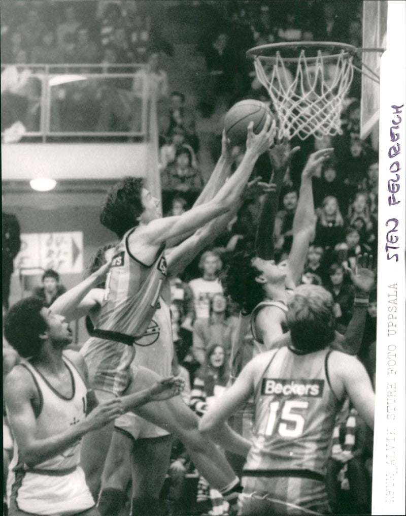 Sten Feldreich is a Swedish basketball player. - Vintage Photograph